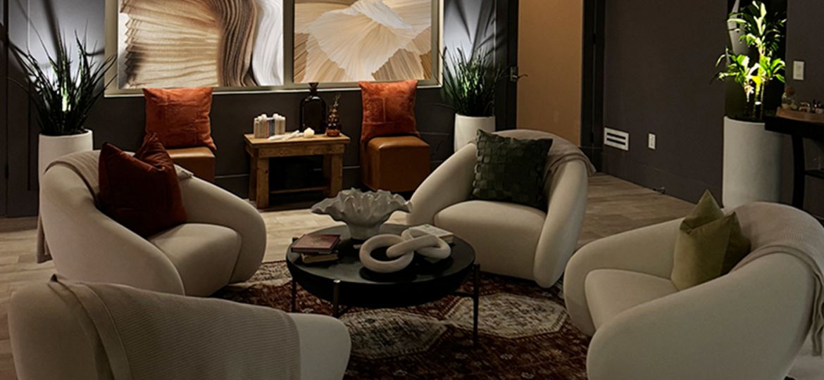 lounge area at SoulSpace Wellness Center in Cleveland