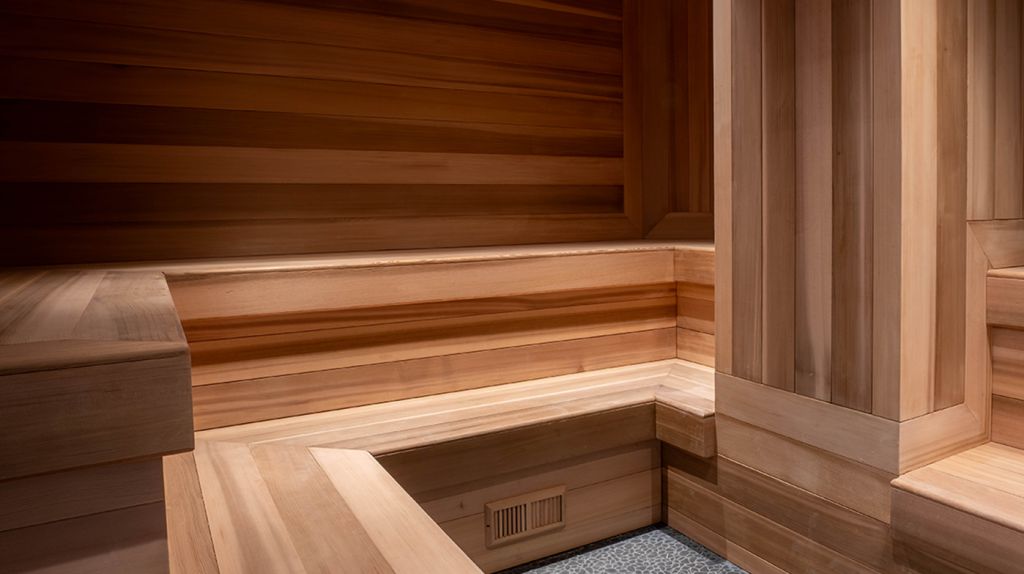 sauna at SoulSpace in Cleveland