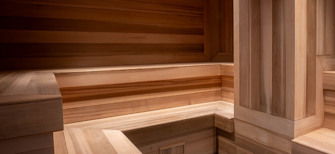 sauna at SoulSpace in Cleveland