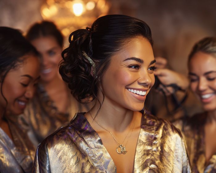 bride to be a bridal party relaxing at SoulSpace Cleveland