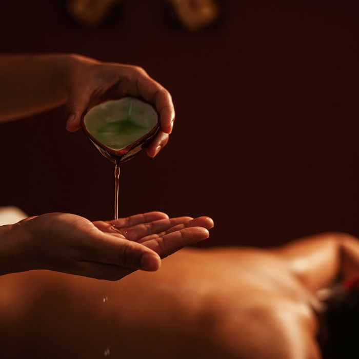 woman enjoying a message as a part of SAD mood boost strategy