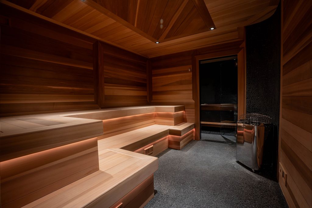 traditional sauna at SoulSpace Cleveland