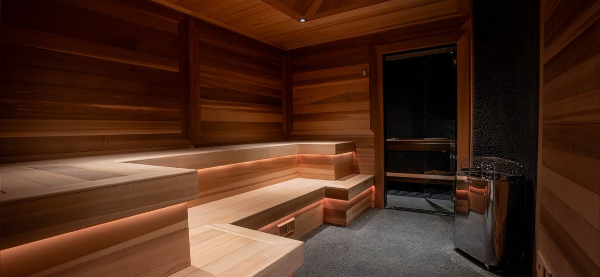 traditional sauna at SoulSpace Cleveland